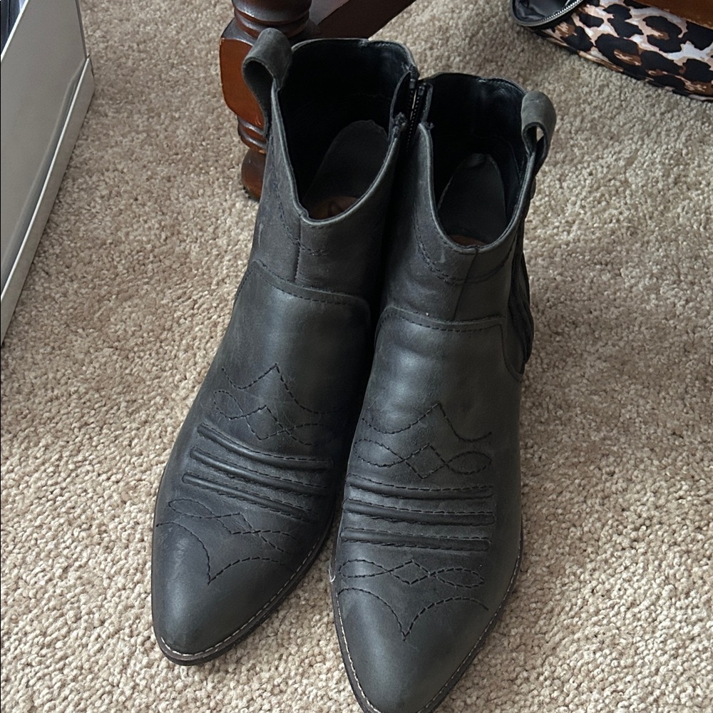 Zodiac Black Ankle Boots